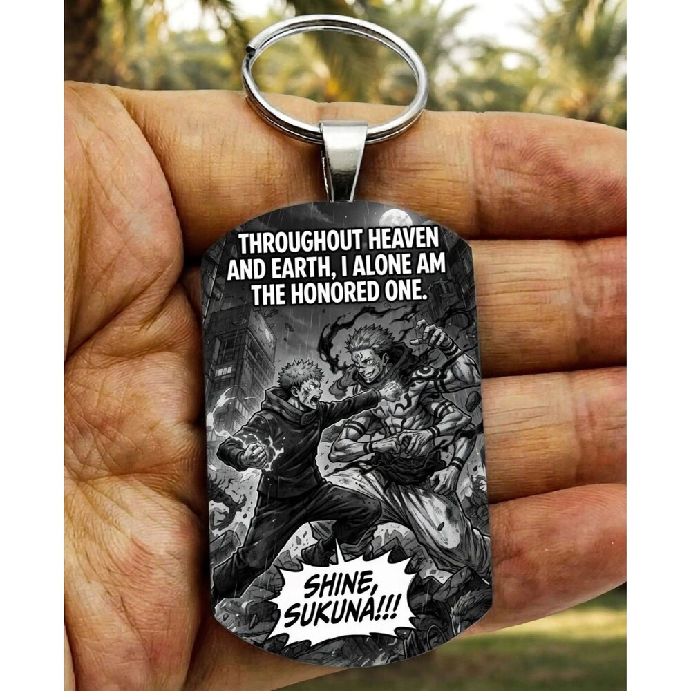 Jujutsu Anime Stainless Steel Art Keychain Handmade Excellent Steel Made Cute